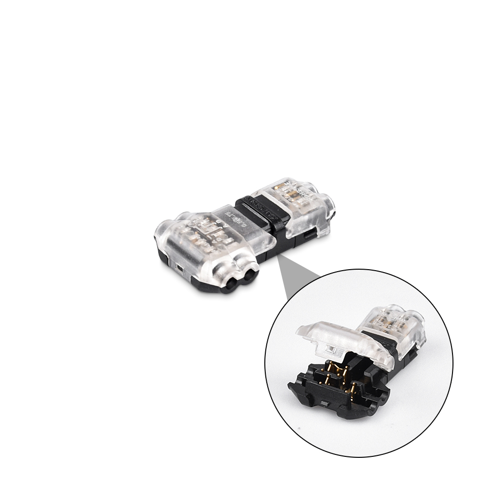 Snap On Wire Connectors 2 Wire TConnector,Single Color